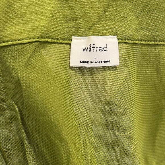 Wilfred Sheer Green Button-Down - Picture 2 of 4